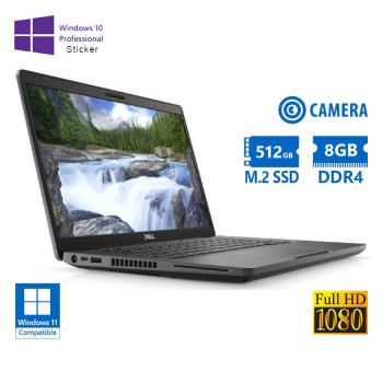 REFURBISHED Dell (A-) Latitude 5400 i5-8265U/14``FHD/8GB DDR4/512GB M.2 SSD/No ODD/Camera/ Grade A- Refurbish (No OS)