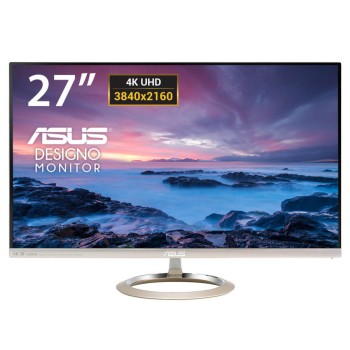 REFURBISHED Used Display MX27UC/ASUS/27\\"UHD 4K/3840x2160/Wide/Silver/Black/w/Speakers/DP & HDMI & USB Type-C & U Grade A