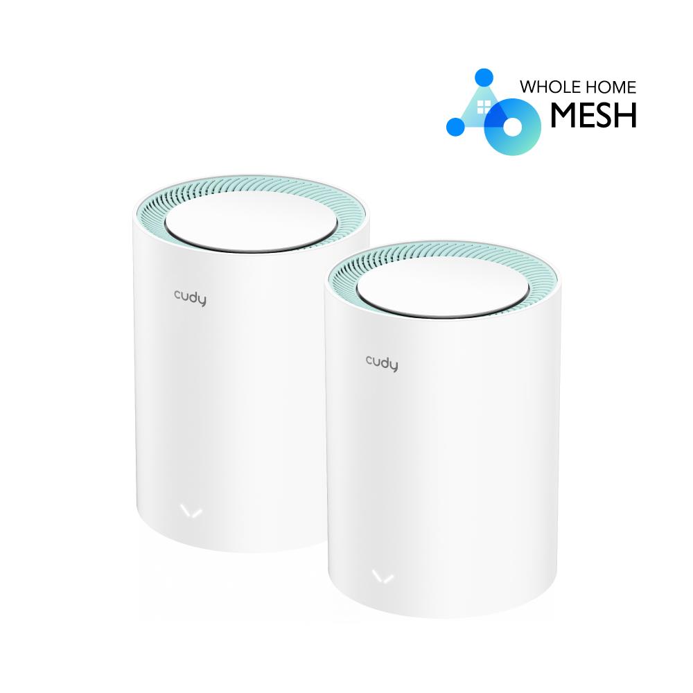 CUDY M1300 AC1200 DUAL BAND WIFI MESH SYSTEM, 2 PACK CUDY M1300 AC1200 DUAL BAND WIFI MESH SYSTEM, 2 PACK