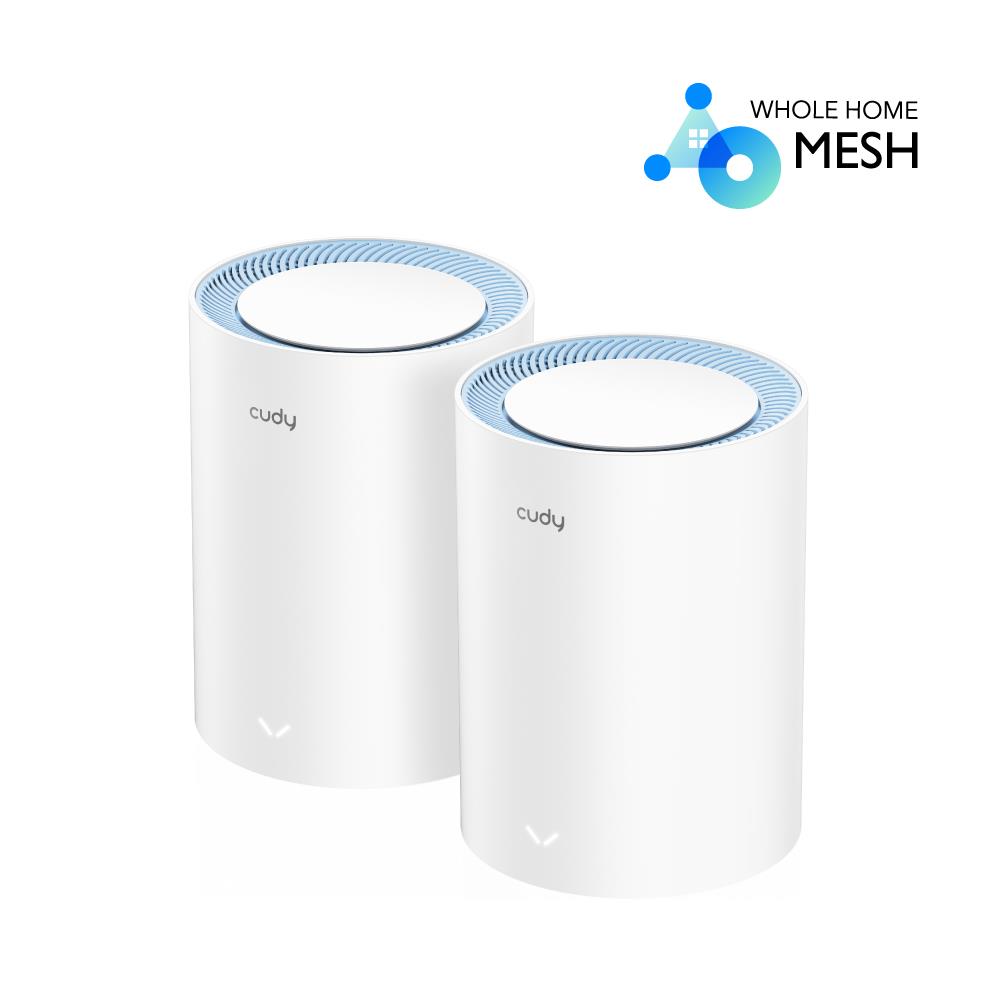 CUDY M1200 AC1200 DUAL BAND WIFI MESH SYSTEM, 2 PACK CUDY M1200 AC1200 DUAL BAND WIFI MESH SYSTEM, 2 PACK