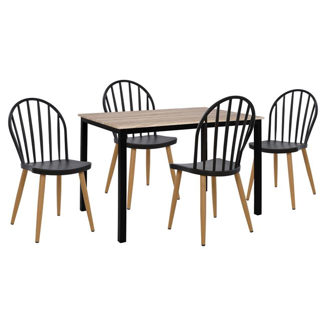 ΣΕΤ 5 ΤΜΧ ΤΡΑΠΕΖΙ 110x70x76 cm SONAMA ΜΕ ΜΑΥΡΑ ΠΟΔΙΑ & ΚΑΡΕΚΛΕΣ ΠΟΛΥΠΡΟΠΥΛΕΝΙΟΥ ΜΑΥΡΕΣ HM11010 ΣΕΤ 5 ΤΜΧ ΤΡΑΠΕΖΙ 110x70x76 cm SONAMA ΜΕ ΜΑΥΡΑ ΠΟΔΙΑ & ΚΑΡΕΚΛΕΣ ΠΟΛΥΠΡΟΠΥΛΕΝΙΟΥ ΜΑΥΡΕΣ HM11010