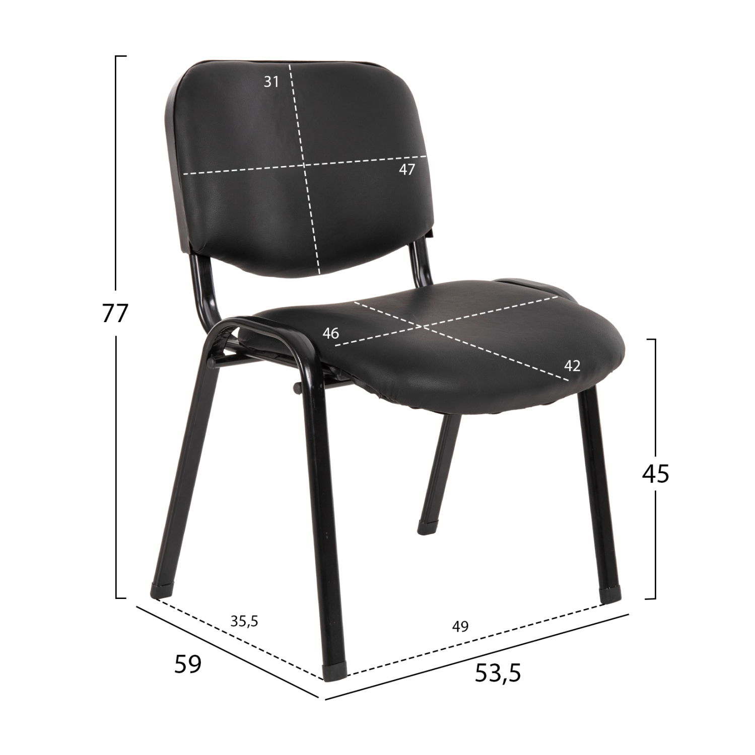 ΚΑΡΕΚΛΑ JANISHA HM1010.01 ΜΕ ΔΕΡΜΑΤΙΝΗ PU ΜΑΥΡΟ 553,5x59x77 εκ. ΚΑΡΕΚΛΑ JANISHA HM1010.01 ΜΕ ΔΕΡΜΑΤΙΝΗ PU ΜΑΥΡΟ 553,5x59x77 εκ.