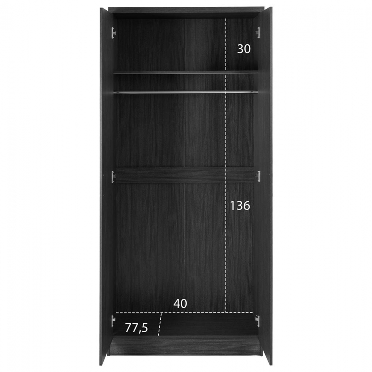 ΝΤΟΥΛΑΠΑ 2ΦΥΛΛΗ JENNA ZEBRANO HM368.01 80x43x181 ΝΤΟΥΛΑΠΑ 2ΦΥΛΛΗ JENNA ZEBRANO HM368.01 80x43x181
