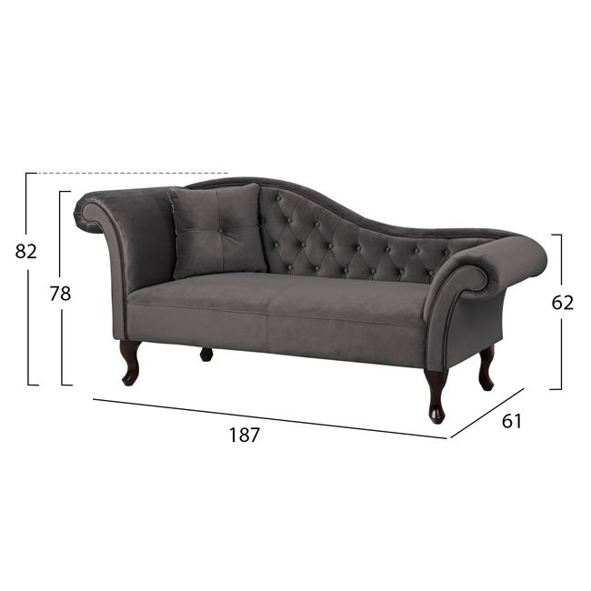 ΑΝΑΚΛΙΝΔΡΟ T.CHESTERFIELD ΓΚΡΙ ΒΕΛΟΥΔΟ NIOVI HM3007.10 ΑΡ.ΜΠΡΑΤΣO 189x61x84Yεκ. ΑΝΑΚΛΙΝΔΡΟ T.CHESTERFIELD ΓΚΡΙ ΒΕΛΟΥΔΟ NIOVI HM3007.10 ΑΡ.ΜΠΡΑΤΣO 189x61x84Yεκ.