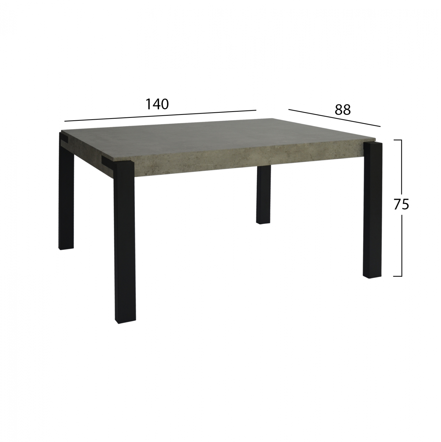 ΣΕΤ 5TMX ΤΡΑΠΕΖΙ MDF CEMENT 140x88 ΜΕ ΚΑΡΕΚΛΕΣ ΜΕΤΑΛΛΙΚΕΣ CELESTE HM11254 ΣΕΤ 5TMX ΤΡΑΠΕΖΙ MDF CEMENT 140x88 ΜΕ ΚΑΡΕΚΛΕΣ ΜΕΤΑΛΛΙΚΕΣ CELESTE HM11254