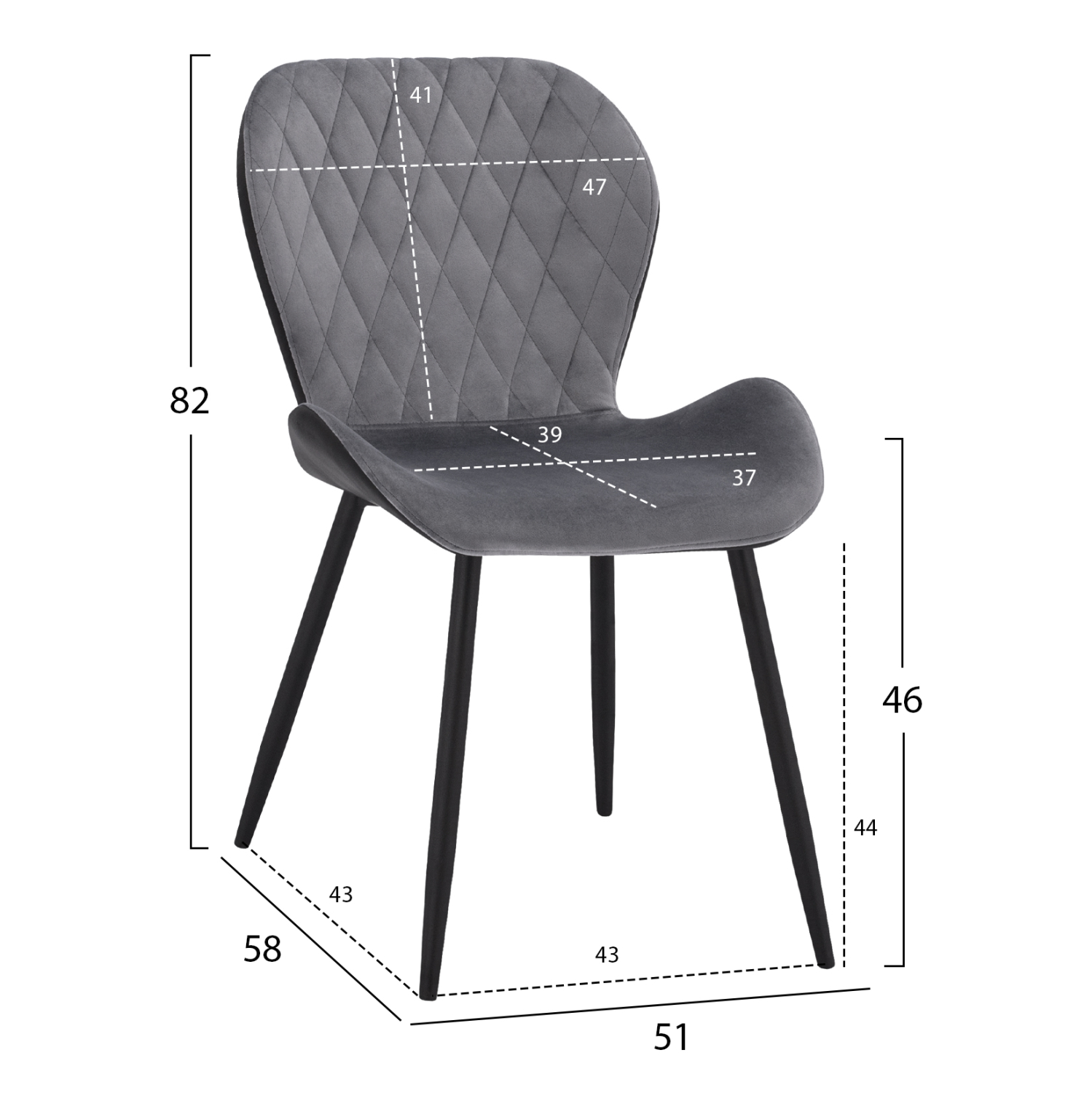 ΚΑΡΕΚΛΑ ADALYN ΜΕ ΜΑΥΡΟ PU ΚΑΙ ΓΚΡΙ ΒΕΛΟΥΔΟ HM8729.01 51x58x82Υ εκ. ΚΑΡΕΚΛΑ ADALYN ΜΕ ΜΑΥΡΟ PU ΚΑΙ ΓΚΡΙ ΒΕΛΟΥΔΟ HM8729.01 51x58x82Υ εκ.