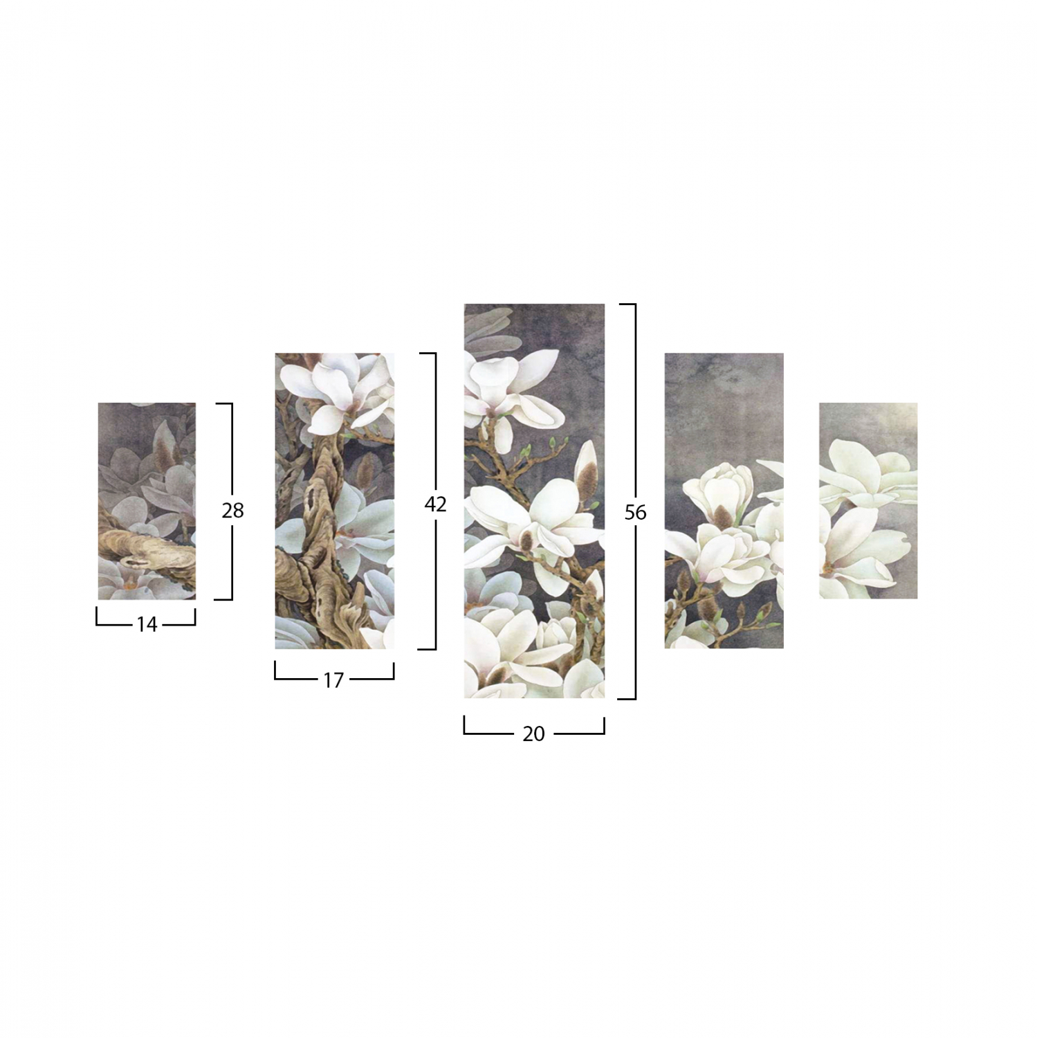 ΠΕΝΤΑΠΤΥΧΟΣ ΠΙΝΑΚΑΣ MDF MAGNOLIA KOBUS HM7207.01 82X56x0,3 εκ. ΠΕΝΤΑΠΤΥΧΟΣ ΠΙΝΑΚΑΣ MDF MAGNOLIA KOBUS HM7207.01 82X56x0,3 εκ.
