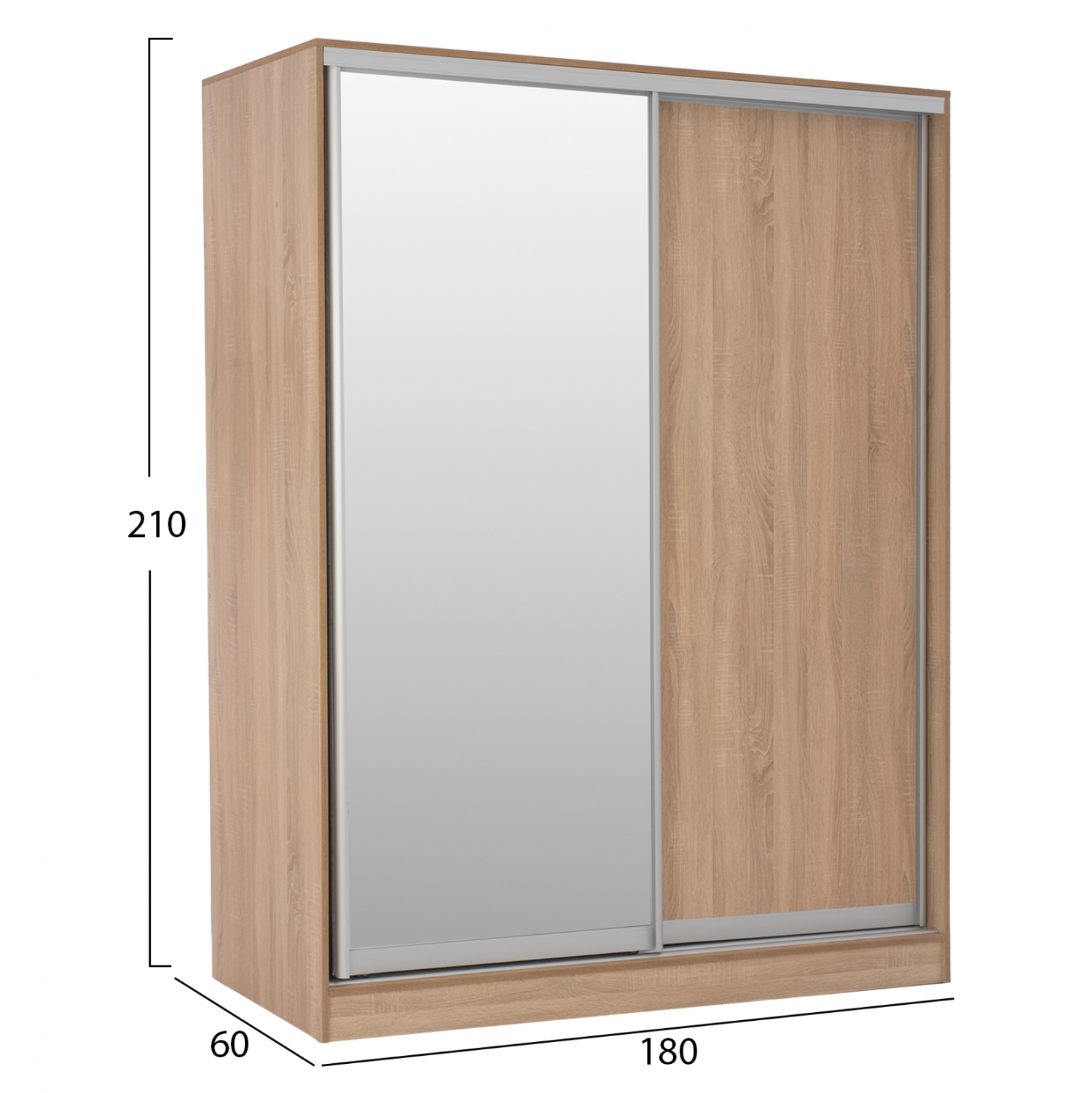 ΝΤΟΥΛΑΠΑ 2ΦΥΛΛΗ 180X60X210Υεκ. ΣΥΡΟΜΕΝΗ ΜΕ ΚΑΘΡΕΠΤΗ SONAMA OAK HM2437 ΝΤΟΥΛΑΠΑ 2ΦΥΛΛΗ 180X60X210Υεκ. ΣΥΡΟΜΕΝΗ ΜΕ ΚΑΘΡΕΠΤΗ SONAMA OAK HM2437