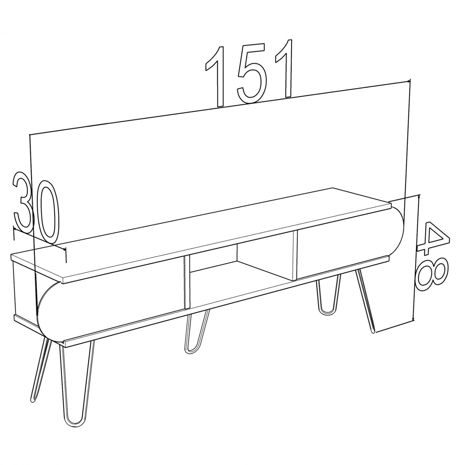 ΕΠΙΠΛΟ ΤΗΛΕΟΡΑΣΗΣ DIANE HM9211.01 SONAMA ΛΕΥΚΟ ΕΚΡΟΥ 151x30x48Y εκ. ΕΠΙΠΛΟ ΤΗΛΕΟΡΑΣΗΣ DIANE HM9211.01 SONAMA ΛΕΥΚΟ ΕΚΡΟΥ 151x30x48Y εκ.