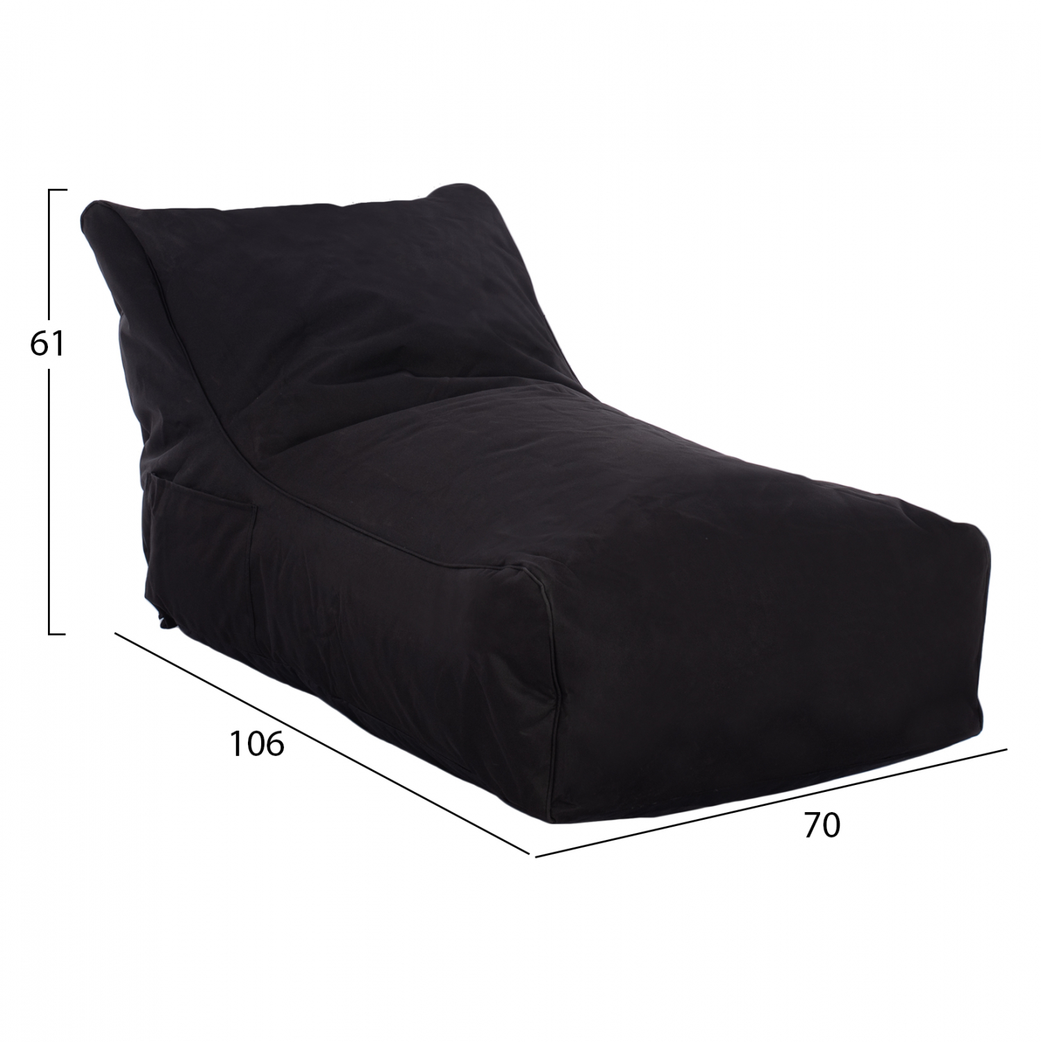 ΠΟΥΦ BLOOM ΑΔΙΑΒΡΟΧΟ HM5111.14 ΜΑΥΡΟ ΜΕ UV PROTECTION 106x70x61Υ εκ. ΠΟΥΦ BLOOM ΑΔΙΑΒΡΟΧΟ HM5111.14 ΜΑΥΡΟ ΜΕ UV PROTECTION 106x70x61Υ εκ.
