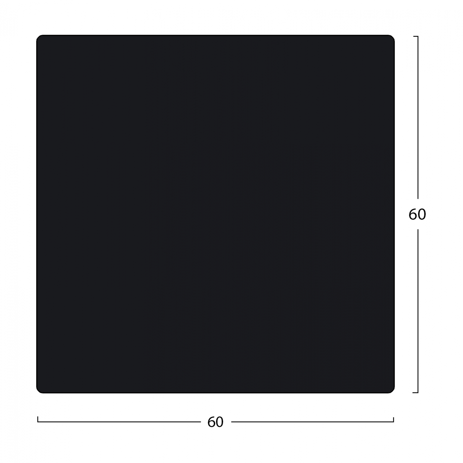 ΕΠΙΦΑΝΕΙΑ ΤΡΑΠΕΖΙΟΥ COMPACT HPL 60X60 ΜΑΥΡΟ ΜΑΤ HM5160.53 ΕΠΙΦΑΝΕΙΑ ΤΡΑΠΕΖΙΟΥ COMPACT HPL 60X60 ΜΑΥΡΟ ΜΑΤ HM5160.53