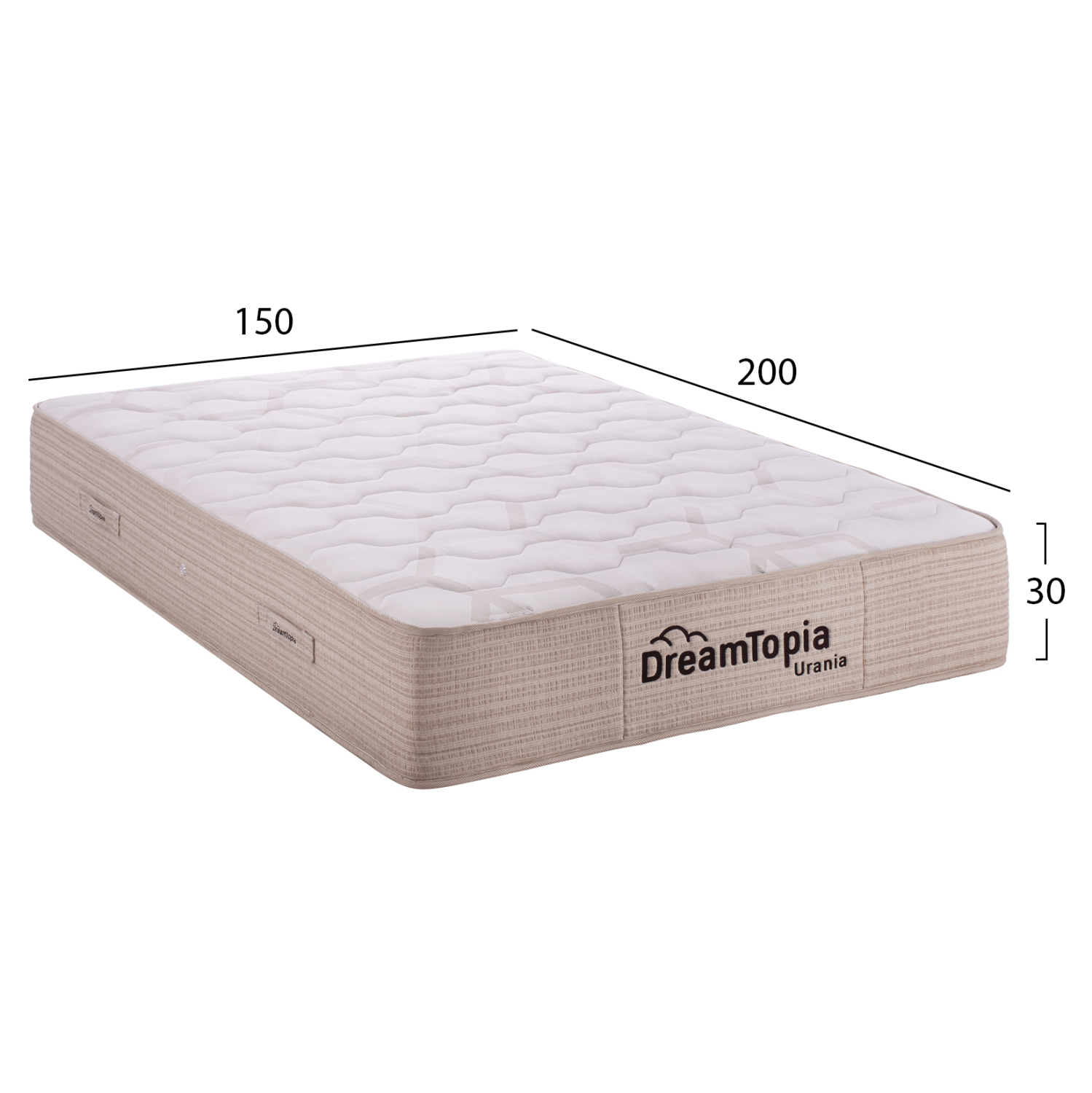 ΣΤΡΩΜΑ DREAMTOPIA, σειρά URANIA HM659.150 POCKET SPRING 150X200x30Yεκ. ΣΤΡΩΜΑ DREAMTOPIA, σειρά URANIA HM659.150 POCKET SPRING 150X200x30Yεκ.