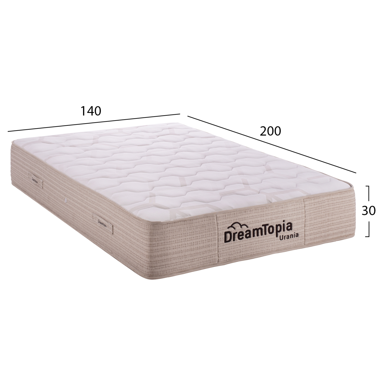 ΣΤΡΩΜΑ DREAMTOPIA, σειρά URANIA HM659.140 POCKET SPRING 140X200x30Yεκ. ΣΤΡΩΜΑ DREAMTOPIA, σειρά URANIA HM659.140 POCKET SPRING 140X200x30Yεκ.