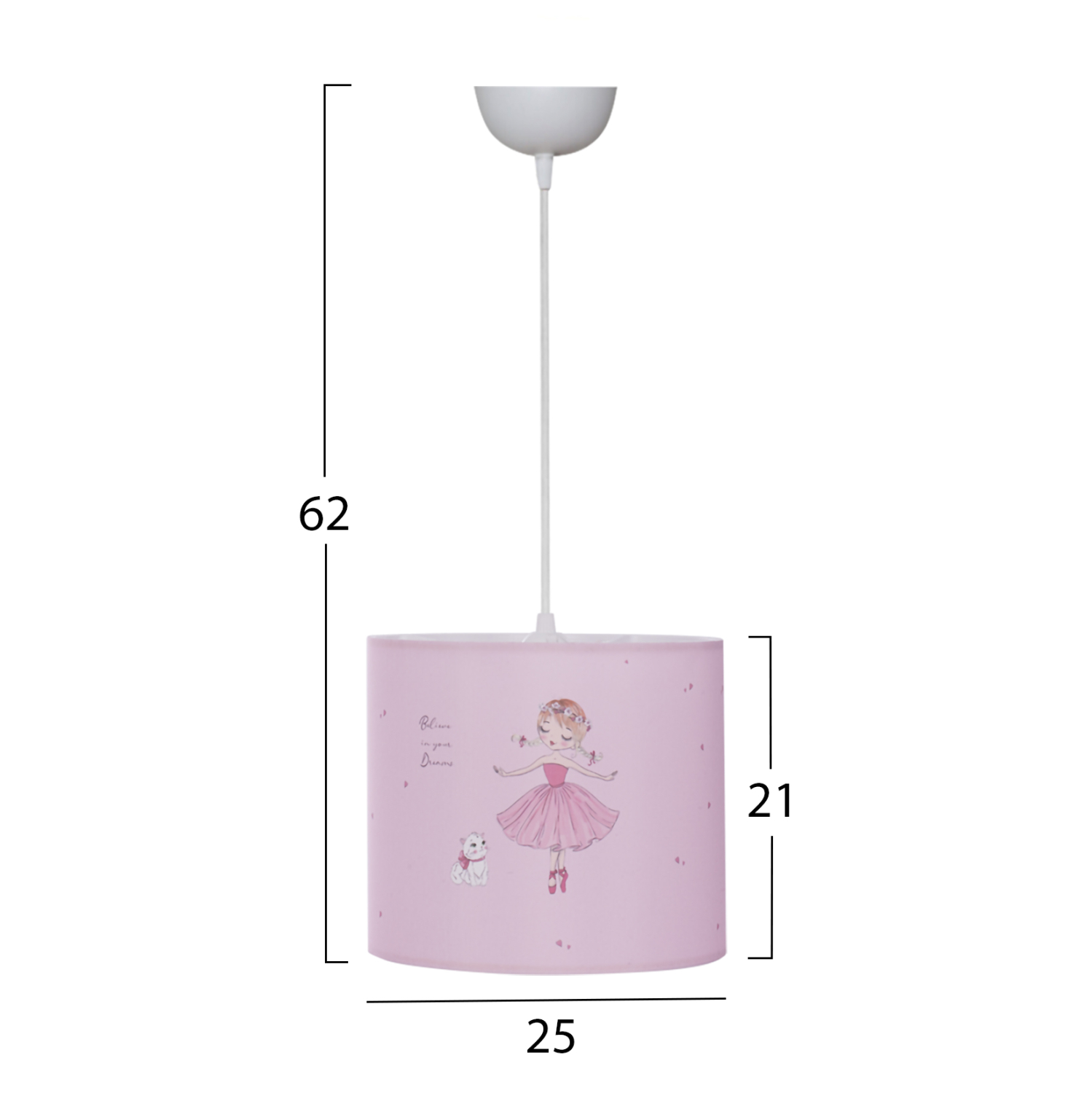 ΠΑΙΔΙΚΟ ΦΩΤΙΣΤΙΚΟ ΟΡΟΦΗΣ ΥΦΑΣΜΑΤΙΝΟ BALLERINA Φ25x21-62 εκ.HM7575.02 ΠΑΙΔΙΚΟ ΦΩΤΙΣΤΙΚΟ ΟΡΟΦΗΣ ΥΦΑΣΜΑΤΙΝΟ BALLERINA Φ25x21-62 εκ.HM7575.02