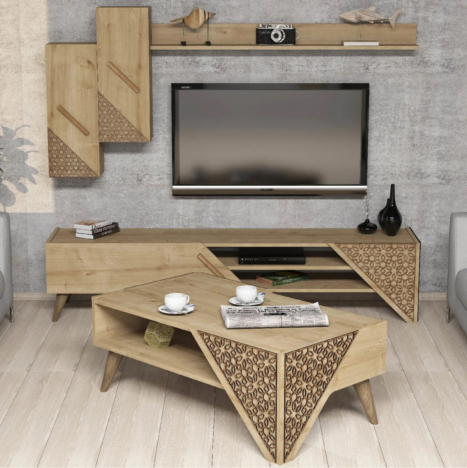 ΣΥΝΘΕΣΗ ΣΑΛΟΝΙΟΥ ΜΕΛΑΜΙΝΗΣ 2 ΤΜΧ ΦΥΣΙΚΟ OAK HM11849.01 ΣΥΝΘΕΣΗ ΣΑΛΟΝΙΟΥ ΜΕΛΑΜΙΝΗΣ 2 ΤΜΧ ΦΥΣΙΚΟ OAK HM11849.01