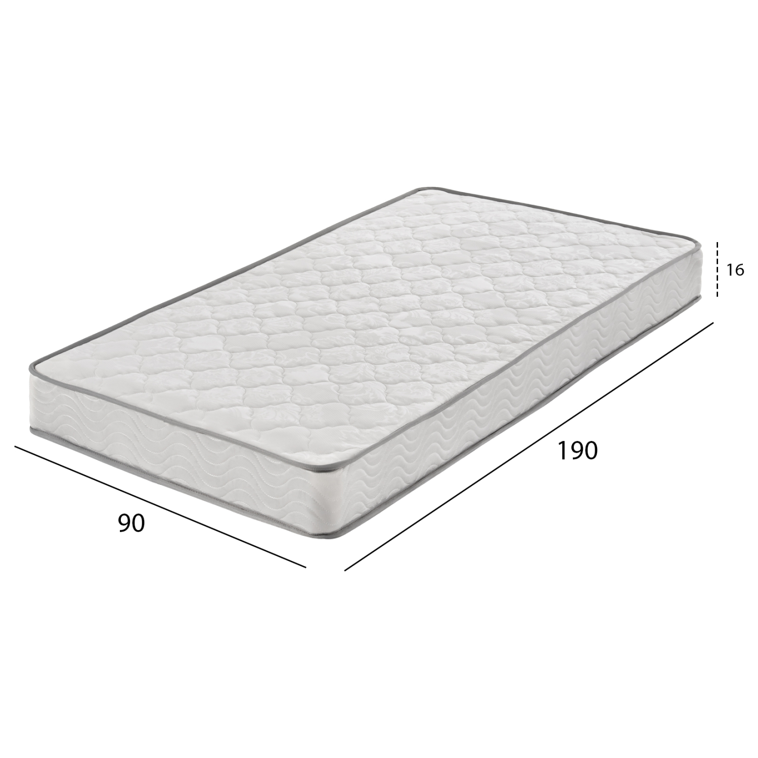 ΣΤΡΩΜΑ CONTINUOUS SPRING ΜΟΝΗΣ ΟΨΗΣ HM671.01 90x190x16 εκ. ΣΤΡΩΜΑ CONTINUOUS SPRING ΜΟΝΗΣ ΟΨΗΣ HM671.01 90x190x16 εκ.