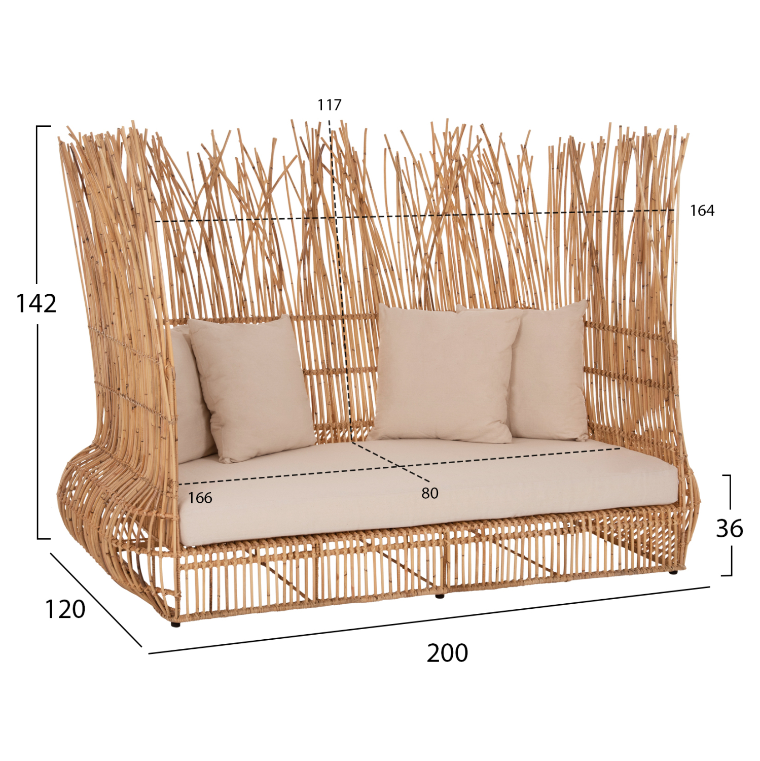 ΚΑΝΑΠΕΣ ΕΞ. ΧΩΡΟΥ ZEPHYR HM5988 ΚΑΛΑΜΙΑ RATTAN ΦΥΣΙΚΟ-ΜΠΕΖ ΜΑΞΙΛΑΡΙΑ 200x120x142Yεκ. ΚΑΝΑΠΕΣ ΕΞ. ΧΩΡΟΥ ZEPHYR HM5988 ΚΑΛΑΜΙΑ RATTAN ΦΥΣΙΚΟ-ΜΠΕΖ ΜΑΞΙΛΑΡΙΑ 200x120x142Yεκ.