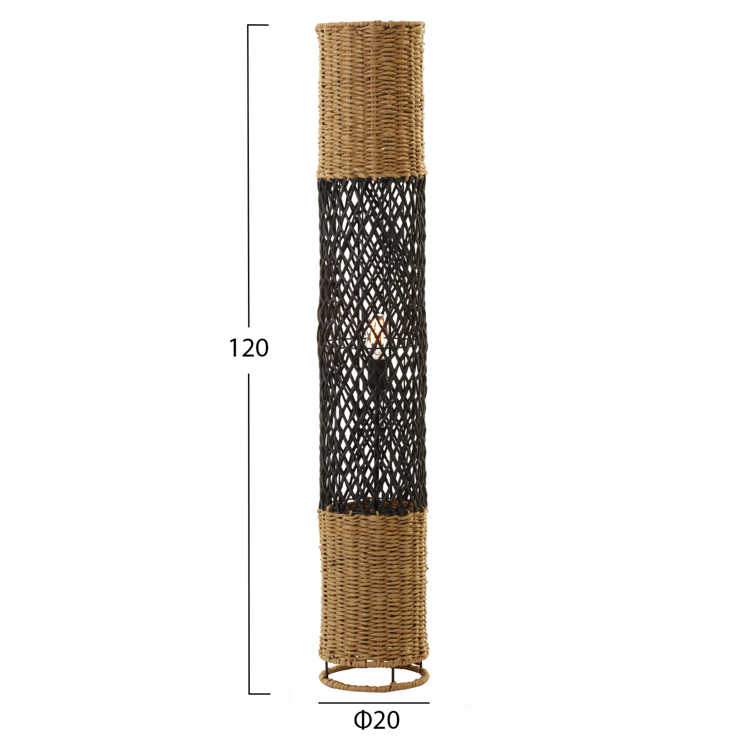 ΦΩΤΙΣΤΙΚΟ ΔΑΠΕΔΟΥ HM4342 ΜΕΤΑΛΛΟ-PAPER ROPE ΣΕ ΜΠΕΖ ΑΜΜΟΥ-ΜΑΥΡΟ Φ20X120Υεκ. ΦΩΤΙΣΤΙΚΟ ΔΑΠΕΔΟΥ HM4342 ΜΕΤΑΛΛΟ-PAPER ROPE ΣΕ ΜΠΕΖ ΑΜΜΟΥ-ΜΑΥΡΟ Φ20X120Υεκ.