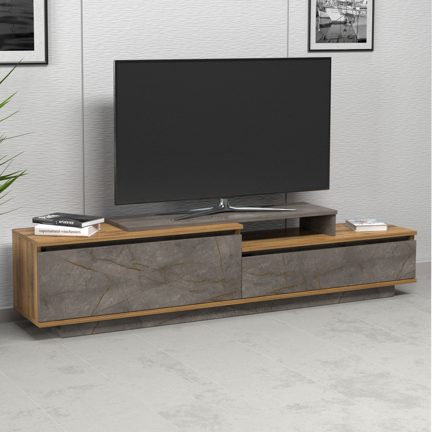 ΕΠΙΠΛΟ TV LEIS HM18186 ΜΕΛΑΜΙΝΗ ΣΕ ΦΥΣΙΚΟ ΞΥΛΟΥ & ΟΨΗ ΓΚΡΙ ΜΑΡΜΑΡΟ 180x35x42Υεκ. ΕΠΙΠΛΟ TV LEIS HM18186 ΜΕΛΑΜΙΝΗ ΣΕ ΦΥΣΙΚΟ ΞΥΛΟΥ & ΟΨΗ ΓΚΡΙ ΜΑΡΜΑΡΟ 180x35x42Υεκ.
