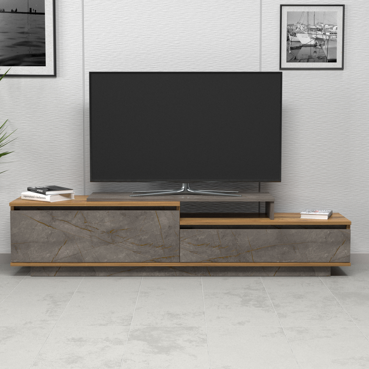 ΕΠΙΠΛΟ TV LEIS HM18186 ΜΕΛΑΜΙΝΗ ΣΕ ΦΥΣΙΚΟ ΞΥΛΟΥ & ΟΨΗ ΓΚΡΙ ΜΑΡΜΑΡΟ 180x35x42Υεκ. ΕΠΙΠΛΟ TV LEIS HM18186 ΜΕΛΑΜΙΝΗ ΣΕ ΦΥΣΙΚΟ ΞΥΛΟΥ & ΟΨΗ ΓΚΡΙ ΜΑΡΜΑΡΟ 180x35x42Υεκ.