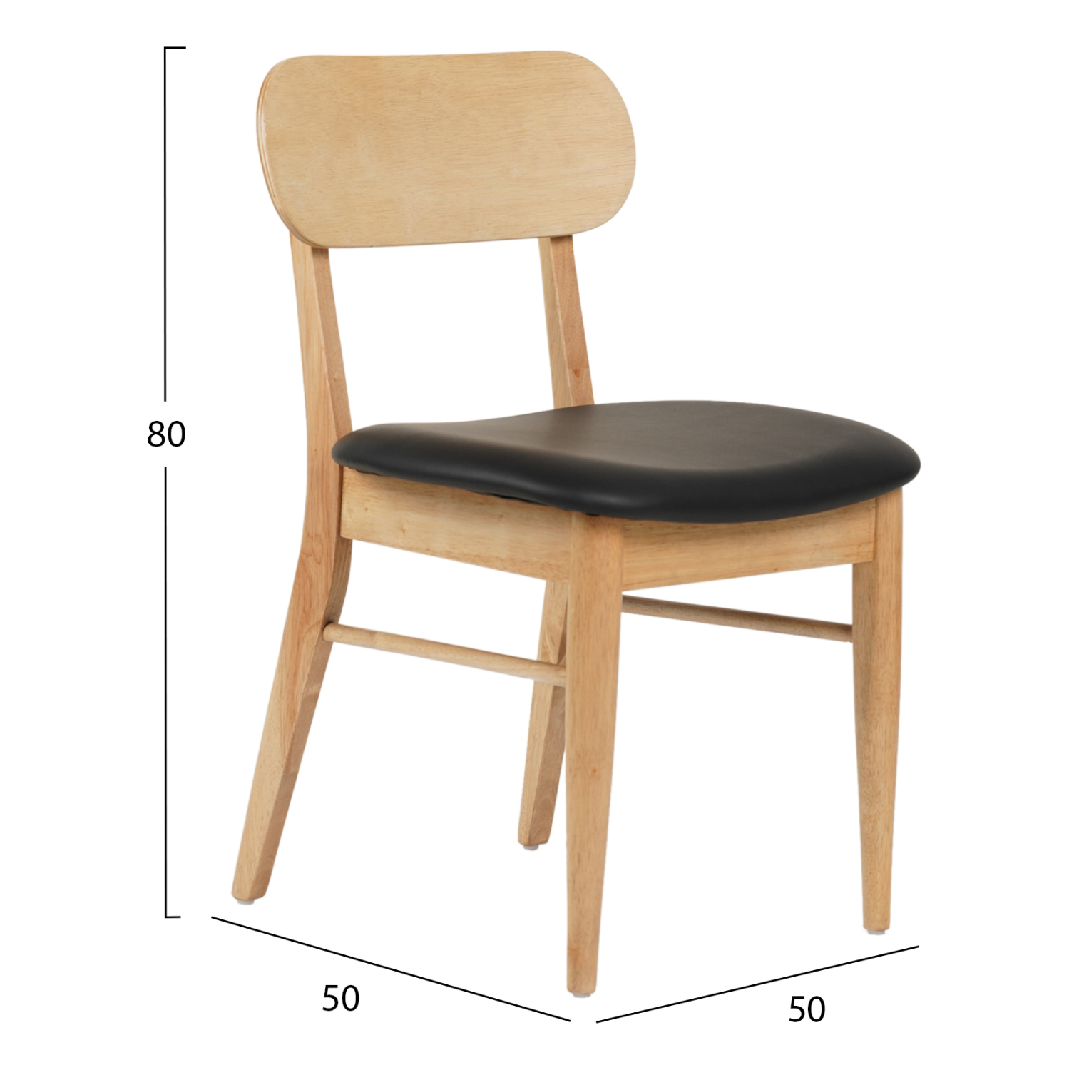 KΑΡΕΚΛΑ ΤΡΑΠΕΖΑΡΙΑΣ SEKOR HM9945.01 RUBBERWOOD-ΜΑΥΡΟ PU 50x50x80Υεκ. KΑΡΕΚΛΑ ΤΡΑΠΕΖΑΡΙΑΣ SEKOR HM9945.01 RUBBERWOOD-ΜΑΥΡΟ PU 50x50x80Υεκ.