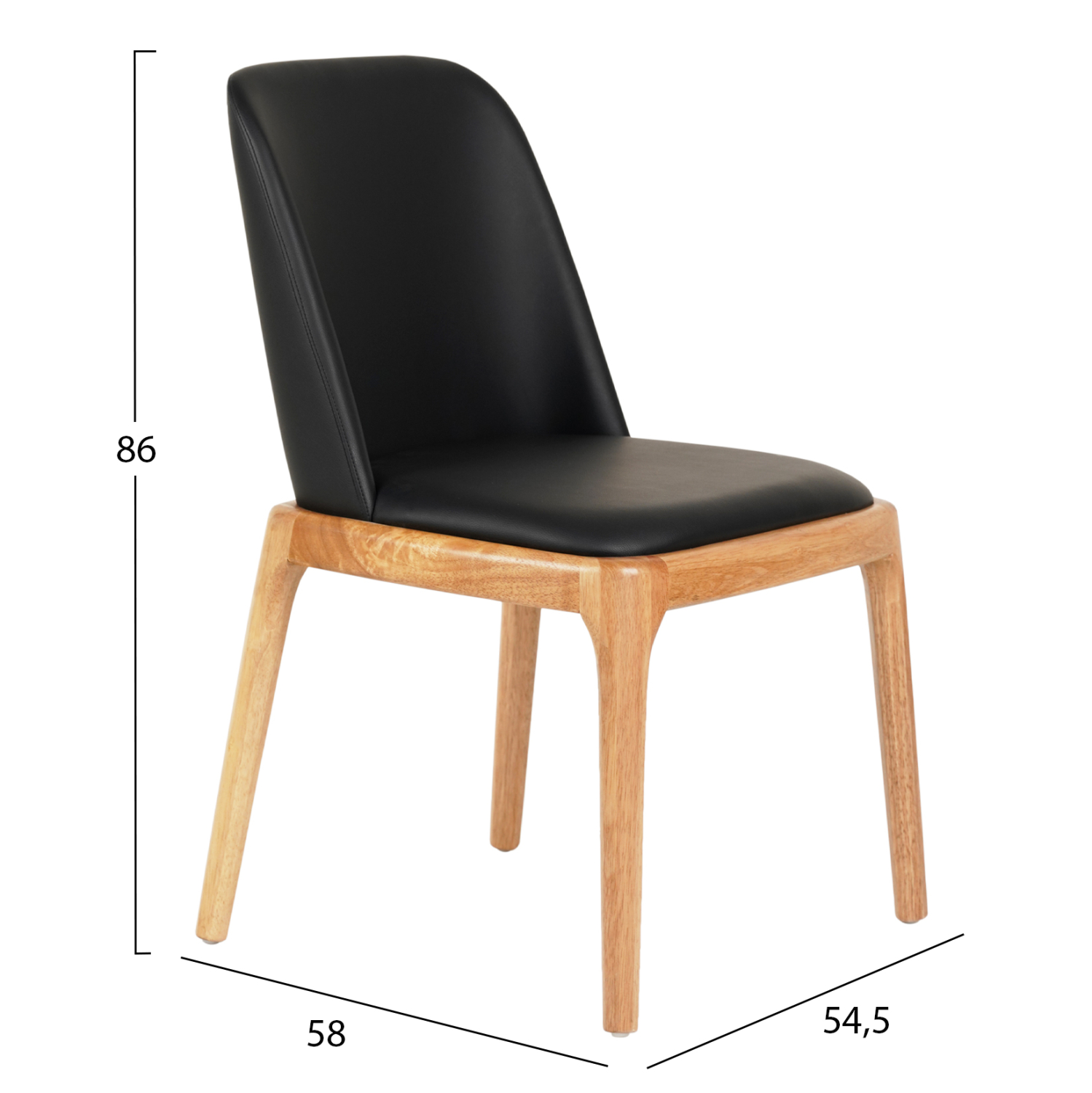 KΑΡΕΚΛΑ ΤΡΑΠΕΖΑΡΙΑΣ FURLAN HM9944.01 RUBBERWOOD-ΜΑΥΡΟ PU 54,5x58x86Υεκ KΑΡΕΚΛΑ ΤΡΑΠΕΖΑΡΙΑΣ FURLAN HM9944.01 RUBBERWOOD-ΜΑΥΡΟ PU 54,5x58x86Υεκ
