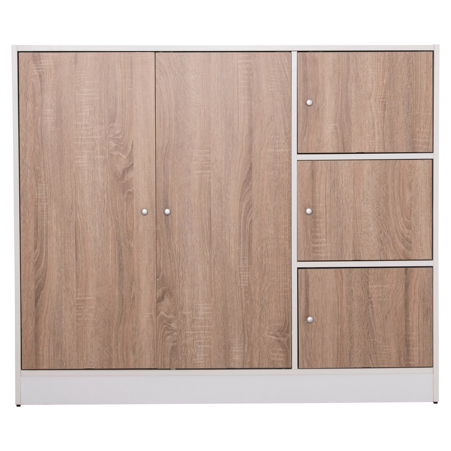 ΝΤΟΥΛΑΠΙ ΜΕ 4 ΑΠΟΘ.ΧΩΡΟΥΣ MATIN HM2480.01 SONAMA OAK-ΛΕΥΚΗ ΜΕΛΑΜΙΝΗ 117x39,5x99,5Υεκ
