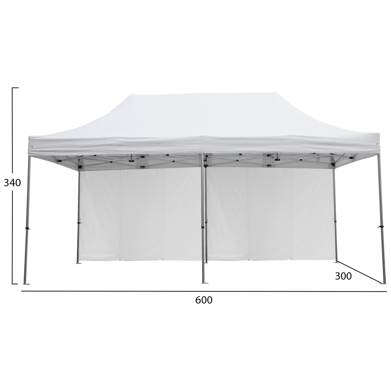 GAZEBO ΕΠΑΓΓΕΛΜΑΤΙΚΟ ΒΑΡΕΩΣ ΤΥΠΟΥ CRESSEN HM21099 ΠΤΥΣΣΟΜΕΝΟ ΑΛΟΥΜΙΝΙΟΥ 3x6x3,4Yμ GAZEBO ΕΠΑΓΓΕΛΜΑΤΙΚΟ ΒΑΡΕΩΣ ΤΥΠΟΥ CRESSEN HM21099 ΠΤΥΣΣΟΜΕΝΟ ΑΛΟΥΜΙΝΙΟΥ 3x6x3,4Yμ