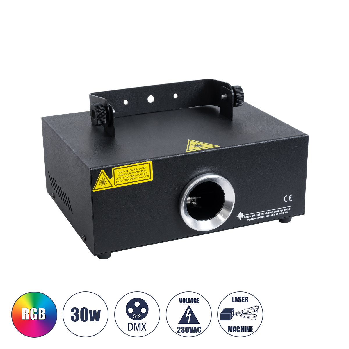 GloboStar® ARES 51127 Επαγγελματικό Laser Projector 30W 1000Mw 300mW RED/635nm - 100mW GREEN/532nm - 600mW BLUE/450nm - AC 220V-240V IP20 3in1 RGB DMX512 - Μ23.5 x Π18 x Υ10cm - 2 Χρόνια Εγγύηση GloboStar® ARES 51127 Επαγγελματικό Laser Projector 30W 1000Mw 300mW RED/635nm - 100mW GREEN/532nm - 600mW BLUE/450nm - AC 220V-240V IP20 3in1 RGB DMX512 - Μ23.5 x Π18 x Υ10cm - 2 Χρόνια Εγγύηση