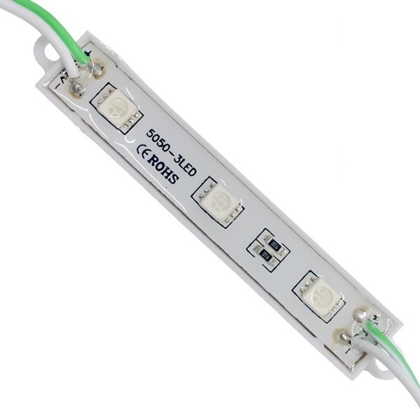 20 Τεμάχια x LED Module 3 SMD 5050 0.8W 12V 50lm IP65 Αδιάβροχο Πράσινο GloboStar 65003 20 Τεμάχια x LED Module 3 SMD 5050 0.8W 12V 50lm IP65 Αδιάβροχο Πράσινο GloboStar 65003