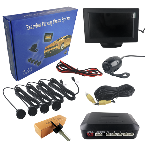 Kit Αισθητήρα Παρκαρίσματος με 4 Αισθητήρες Camera και Οθόνη GloboStar 77348 Kit Αισθητήρα Παρκαρίσματος με 4 Αισθητήρες Camera και Οθόνη GloboStar 77348