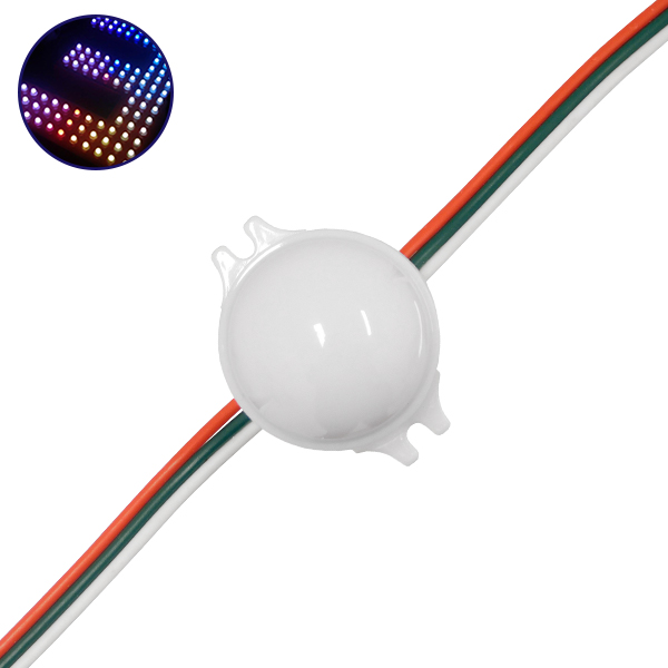 20 Τεμάχια x LED Magic Digital Στρογγυλό Module Φ3 CM RGBW 0.72W 12V GloboStar 30544 20 Τεμάχια x LED Magic Digital Στρογγυλό Module Φ3 CM RGBW 0.72W 12V GloboStar 30544