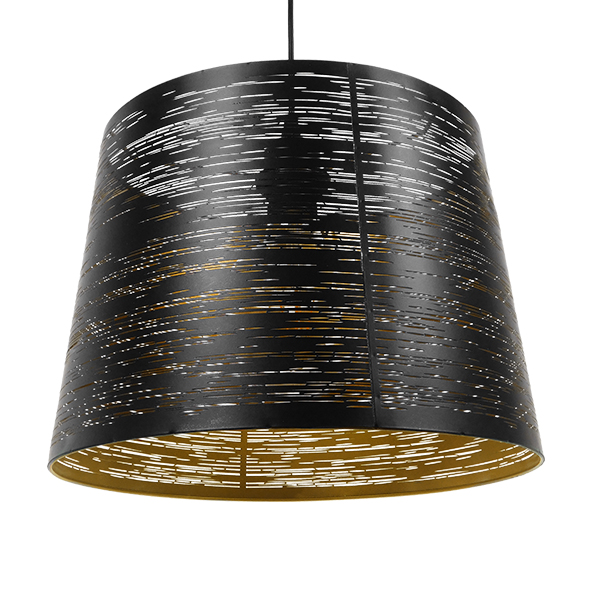 GloboStar® ACCADEMIA 01584 Μοντέρνο Κρεμαστό Φωτιστικό Καπέλο Μονόφωτο 1 x E27 IP20 Μαύρο & Χρυσό Μέταλλο - Μ35 x Π35 x Y25cm GloboStar® ACCADEMIA 01584 Μοντέρνο Κρεμαστό Φωτιστικό Καπέλο Μονόφωτο 1 x E27 IP20 Μαύρο & Χρυσό Μέταλλο - Μ35 x Π35 x Y25cm