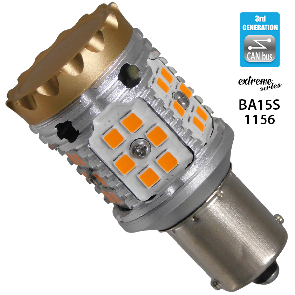 GloboStar® 1156 - BA15S - P21W 81233 Λάμπα Αυτοκίνητου LED Extreme Series Can-Bus 3ης Γενιάς με βάση 1156 28W 12v Πορτοκαλί για Φλας GloboStar GloboStar® 1156 - BA15S - P21W 81233 Λάμπα Αυτοκίνητου LED Extreme Series Can-Bus 3ης Γενιάς με βάση 1156 28W 12v Πορτοκαλί για Φλας GloboStar