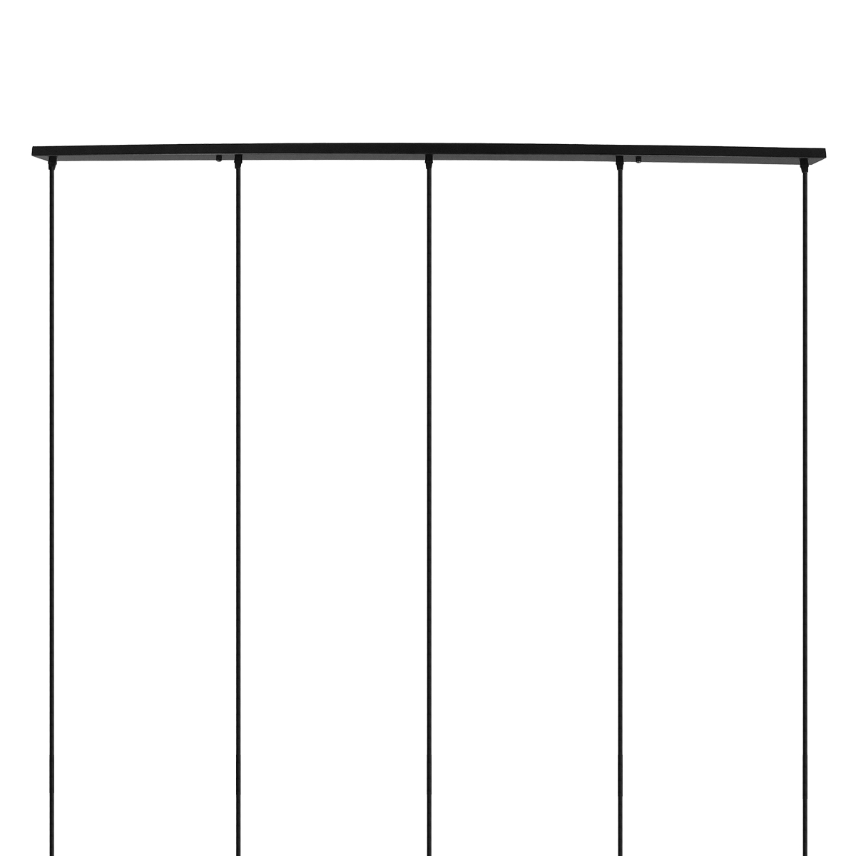 DIY Ροζέτα Φωτιστικού Μαύρη Ορθογώνια 1500x50mm με 5 Τρύπες GloboStar 90826 DIY Ροζέτα Φωτιστικού Μαύρη Ορθογώνια 1500x50mm με 5 Τρύπες GloboStar 90826