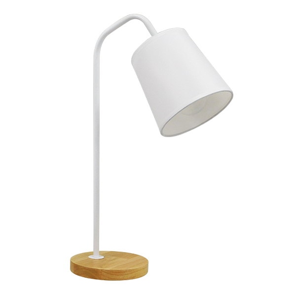 GloboStar® BARNABY 01574 Μοντέρνο Επιτραπέζιο Φωτιστικό Πορτατίφ Μονόφωτο 1 x E27 IP20 Λευκό Μέταλλο, Μπεζ Ξύλο με Λευκό Ύφασμα - Μ15 x Π33 x Υ48cm GloboStar® BARNABY 01574 Μοντέρνο Επιτραπέζιο Φωτιστικό Πορτατίφ Μονόφωτο 1 x E27 IP20 Λευκό Μέταλλο, Μπεζ Ξύλο με Λευκό Ύφασμα - Μ15 x Π33 x Υ48cm