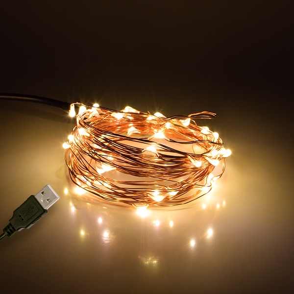 79721 Διακοσμητική Γιρλάντα 5 Μέτρων 50 LED USB 5 Volt 3 Watt με Χάλκινο Συρμάτινο Καλώδιο Θερμό Λευκό 3000K 79721 Διακοσμητική Γιρλάντα 5 Μέτρων 50 LED USB 5 Volt 3 Watt με Χάλκινο Συρμάτινο Καλώδιο Θερμό Λευκό 3000K