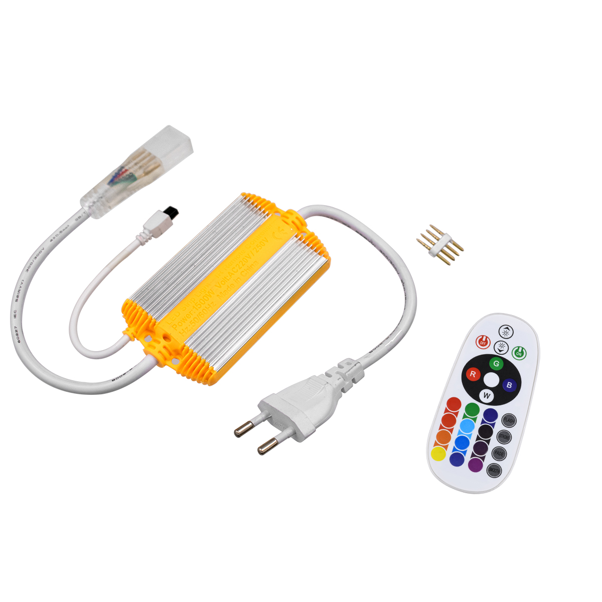 GloboStar® 70521 RGB Controller με Ασύρματο Χειριστήριο IR - Μεταλλάκτης Τροφοδοσίας AC/DC 230V IP68 Slim Ταινίας Μονής Σειράς LED RGB 4 Pin Max 1500W - Έως 100 Μέτρα GloboStar® 70521 RGB Controller με Ασύρματο Χειριστήριο IR - Μεταλλάκτης Τροφοδοσίας AC/DC 230V IP68 Slim Ταινίας Μονής Σειράς LED RGB 4 Pin Max 1500W - Έως 100 Μέτρα