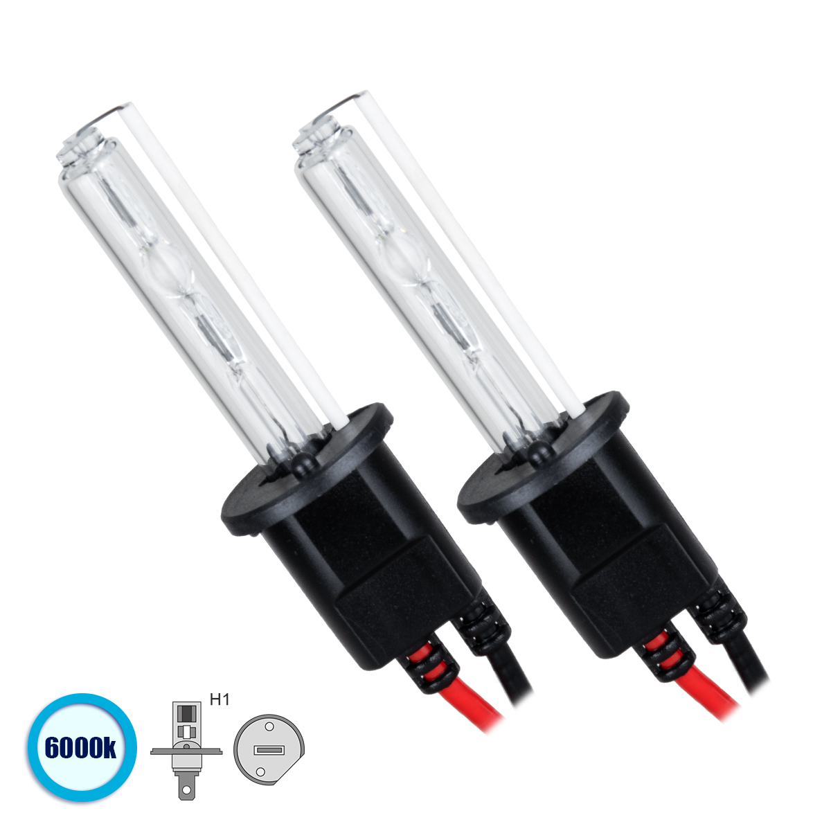GloboStar® 84000 H1 ΣΕΤ 2 x Λάμπες Βασικού Φωτισμού Αυτοκινήτου & Μοτοσυκλέτας Xenon HID 70W 6400lm IP20 Ψυχρό Λευκό 6000K GloboStar® 84000 H1 ΣΕΤ 2 x Λάμπες Βασικού Φωτισμού Αυτοκινήτου & Μοτοσυκλέτας Xenon HID 70W 6400lm IP20 Ψυχρό Λευκό 6000K