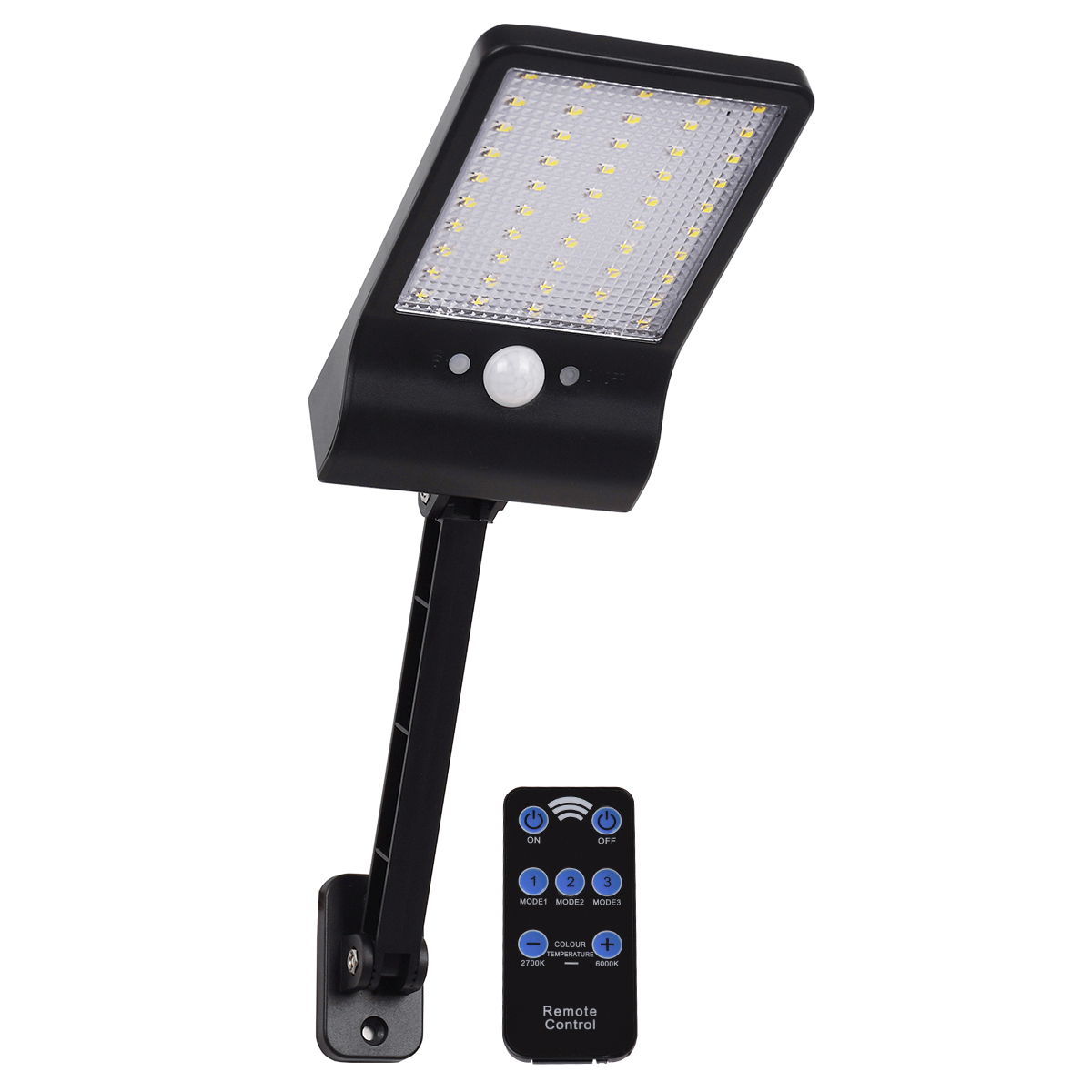 GloboStar® 71466 Αυτόνομο Ηλιακό Φωτιστικό Τοίχου LED SMD 3W 550lm με Ενσωματωμένη Μπαταρία 2200mAh - Φωτοβολταϊκό Πάνελ - Ρυθμιζόμενη Βάση Στήριξης - Αισθητήρα Ημέρας-Νύχτας PIR Αισθητήρα Κίνησης και Ασύρματο Χειριστήριο IR Αδιάβροχο IP56 Ψυχρό Λευκό GloboStar® 71466 Αυτόνομο Ηλιακό Φωτιστικό Τοίχου LED SMD 3W 550lm με Ενσωματωμένη Μπαταρία 2200mAh - Φωτοβολταϊκό Πάνελ - Ρυθμιζόμενη Βάση Στήριξης - Αισθητήρα Ημέρας-Νύχτας PIR Αισθητήρα Κίνησης και Ασύρματο Χειριστήριο IR Αδιάβροχο IP56 Ψυχρό Λευκό