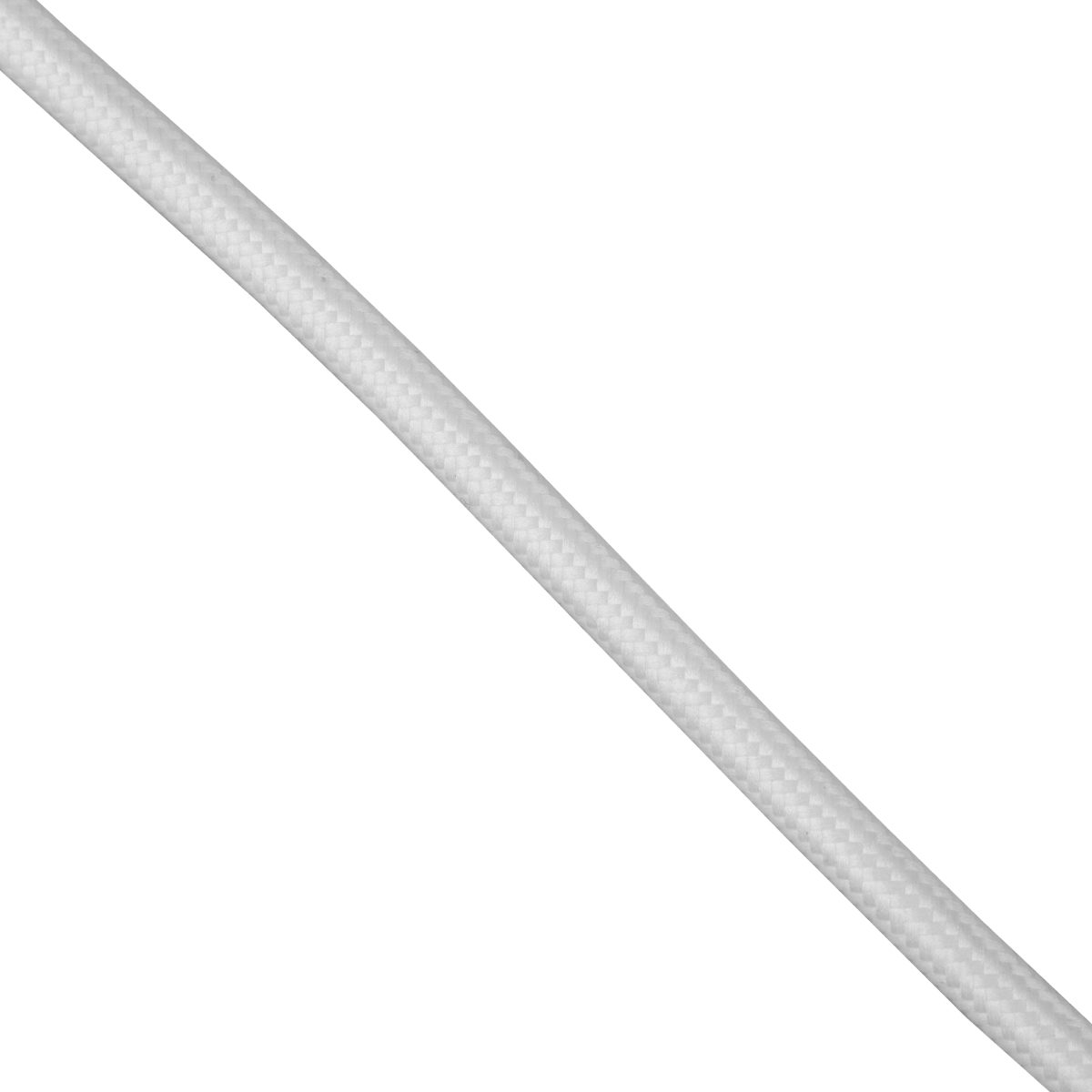 GloboStar® 77600 Στρογγυλό Υφασμάτινο Καλώδιο 1m 2 x 0.75mm² Άσπρο GloboStar® 77600 Στρογγυλό Υφασμάτινο Καλώδιο 1m 2 x 0.75mm² Άσπρο
