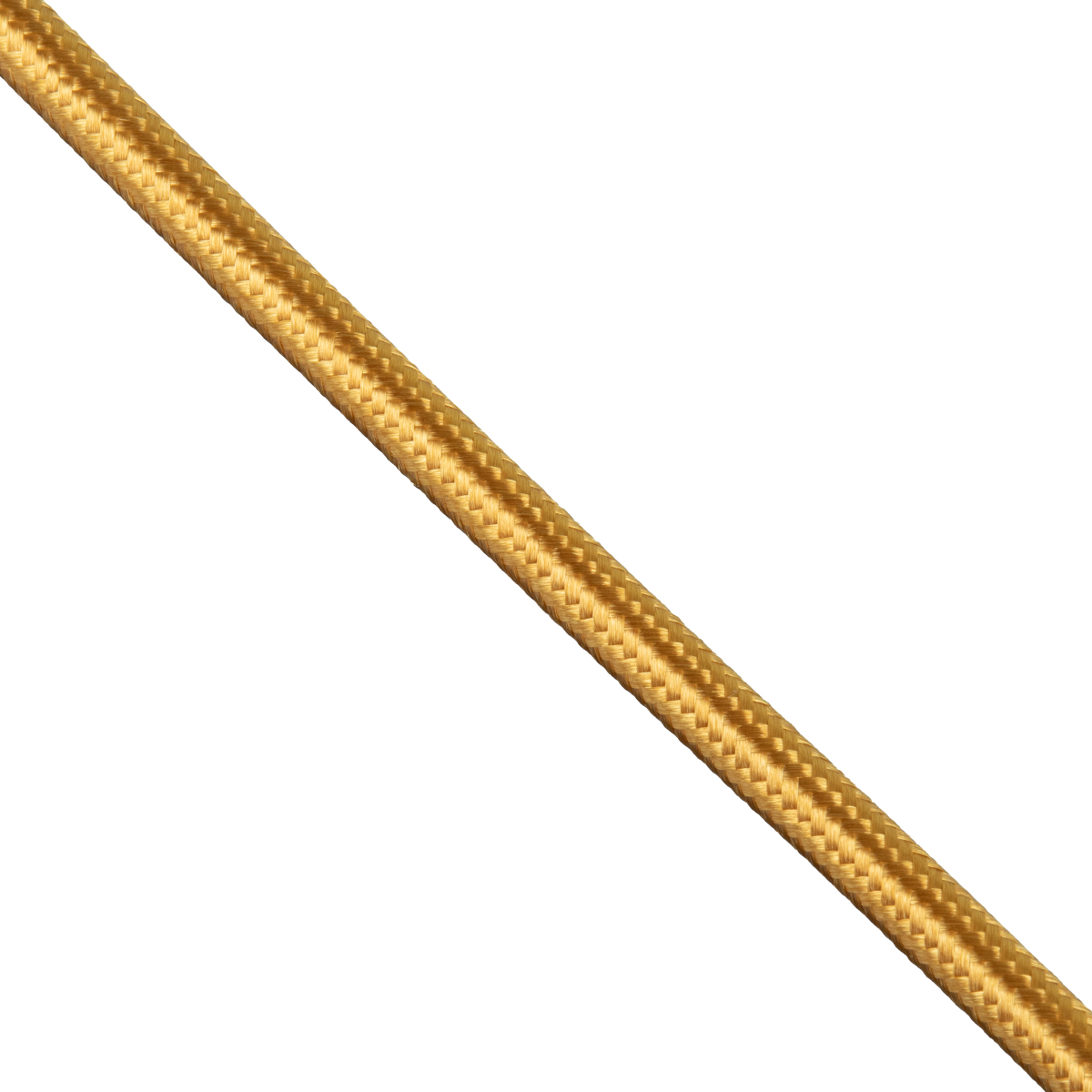 GloboStar® 77608 Στρογγυλό Υφασμάτινο Καλώδιο 1m 2 x 0.75mm² Χρυσό GloboStar® 77608 Στρογγυλό Υφασμάτινο Καλώδιο 1m 2 x 0.75mm² Χρυσό