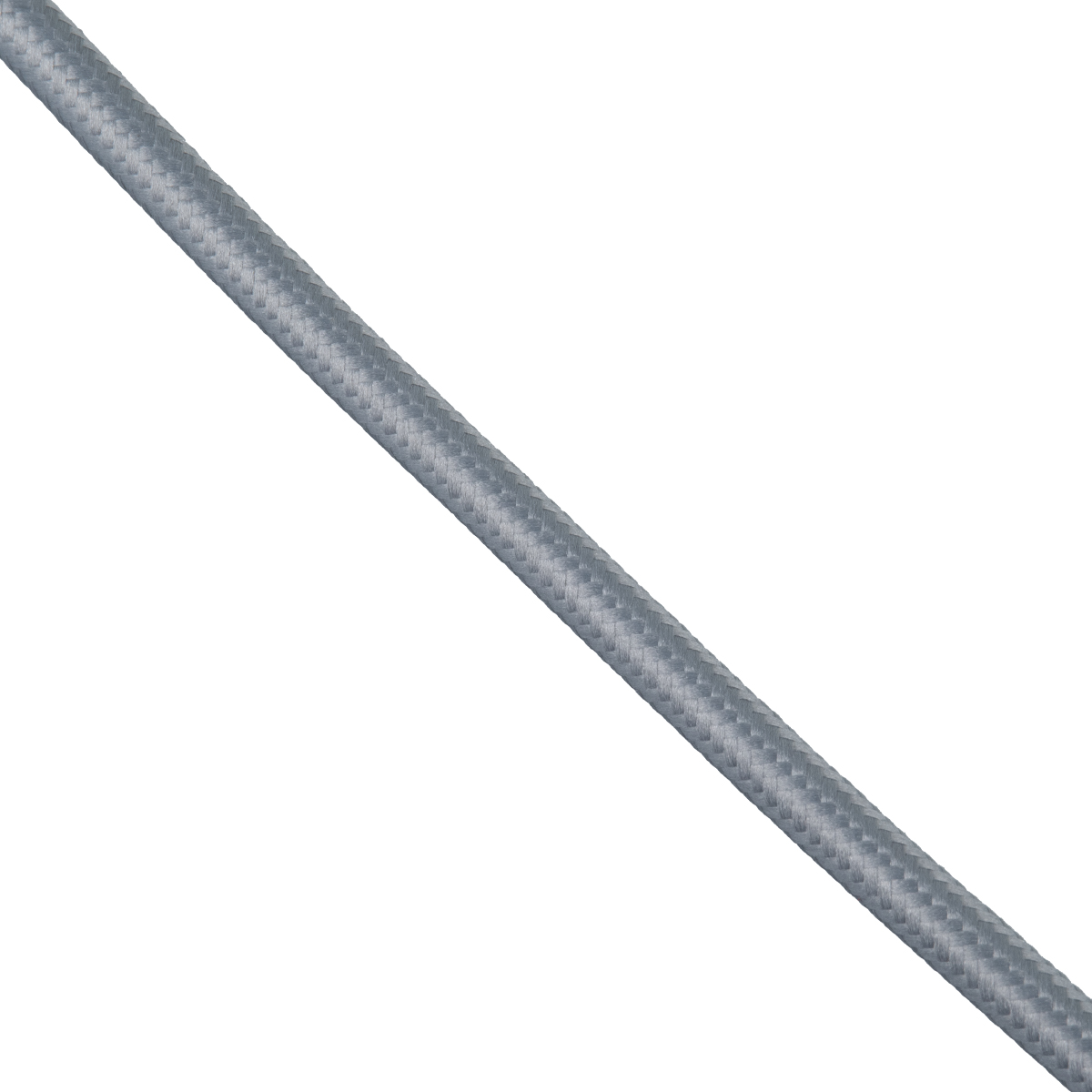 GloboStar® 77612 Στρογγυλό Υφασμάτινο Καλώδιο 1m 2 x 0.75mm² Ασημί GloboStar® 77612 Στρογγυλό Υφασμάτινο Καλώδιο 1m 2 x 0.75mm² Ασημί