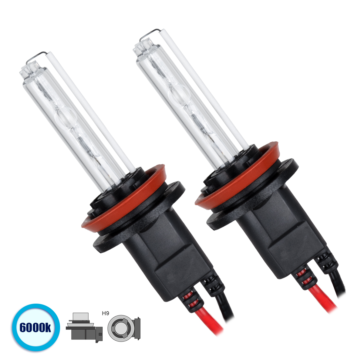 GloboStar® 84005 H9 ΣΕΤ 2 x Λάμπες Βασικού Φωτισμού Αυτοκινήτου & Μοτοσυκλέτας Xenon HID 70W 6400lm IP20 Ψυχρό Λευκό 6000K GloboStar® 84005 H9 ΣΕΤ 2 x Λάμπες Βασικού Φωτισμού Αυτοκινήτου & Μοτοσυκλέτας Xenon HID 70W 6400lm IP20 Ψυχρό Λευκό 6000K