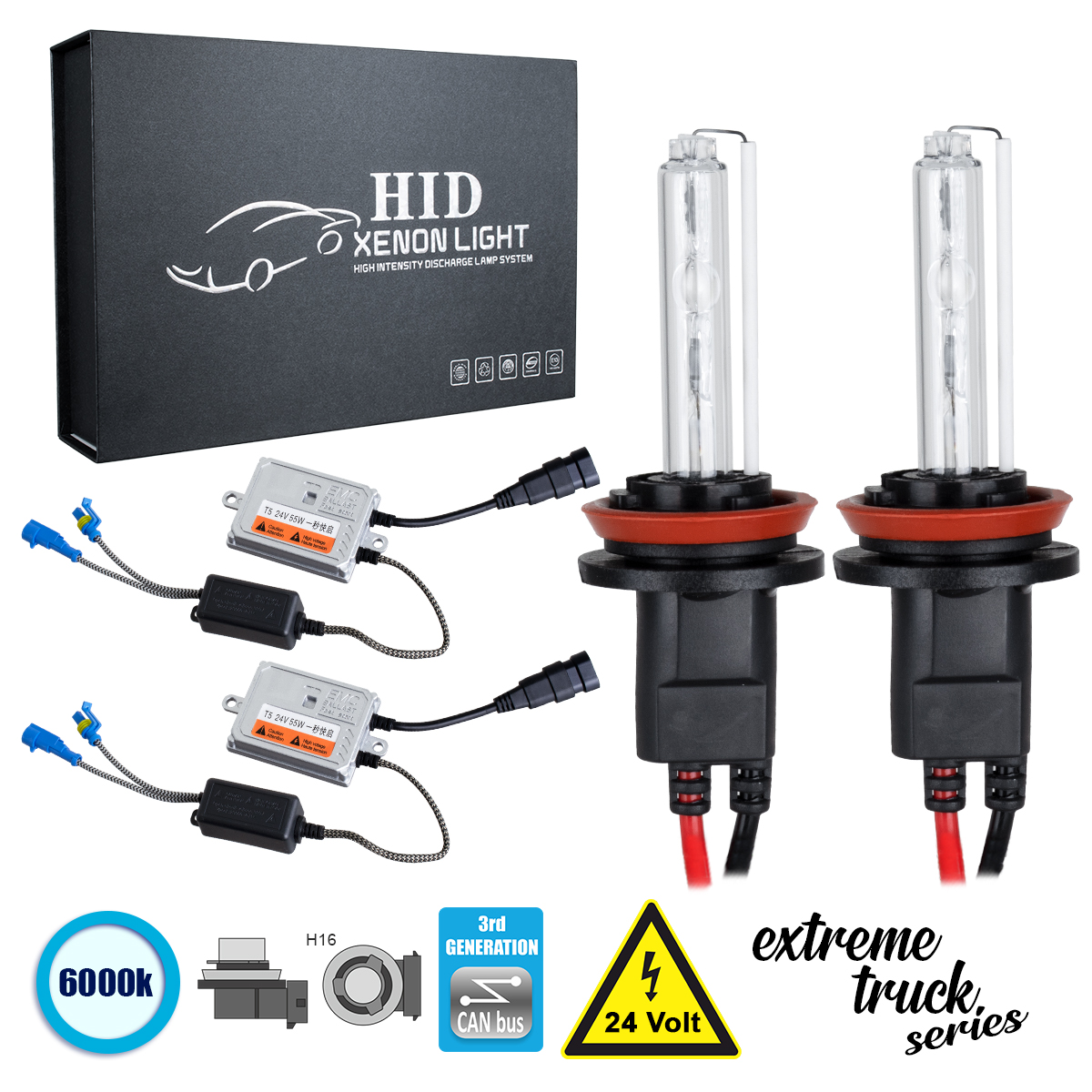 GloboStar® 84130 H16 XCB Line KIT Βασικού Φωτισμού Φορτηγού 3rd Generation Can-Bus Extreme Truck Series XENON 110W 10350lm DC 24V Αδιάβροχο IP65 Ψυχρό Λευκό 6000K GloboStar® 84130 H16 XCB Line KIT Βασικού Φωτισμού Φορτηγού 3rd Generation Can-Bus Extreme Truck Series XENON 110W 10350lm DC 24V Αδιάβροχο IP65 Ψυχρό Λευκό 6000K