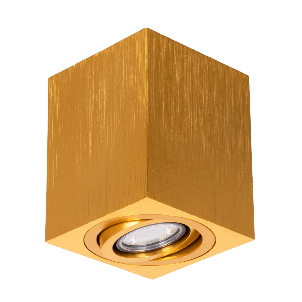 GloboStar® AKIRA 60624 Επιφανειακό Κινούμενο Τετράγωνο Φωτιστικό Σποτ Αλουμινίου με Ντουί GU10 AC 220-240V IP44 Μ8 x Π8 x Υ10cm - Χρυσό Βούρτσας GloboStar® AKIRA 60624 Επιφανειακό Κινούμενο Τετράγωνο Φωτιστικό Σποτ Αλουμινίου με Ντουί GU10 AC 220-240V IP44 Μ8 x Π8 x Υ10cm - Χρυσό Βούρτσας
