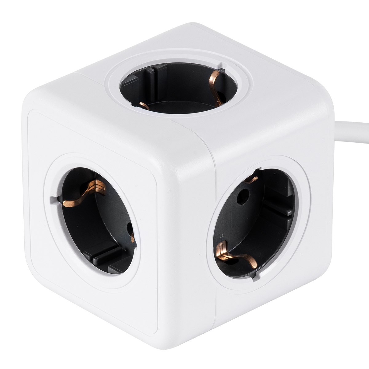 GloboStar® TRAVEL PowerCube PRO Certified 79644 Πολύπριζο 5 Θέσεων με 1.5m Kαλώδιο - 5 Πρίζες Ασφαλείας Childproof EU Schuko AC 220-240V Μ7.5 x Π7.5 x Υ7.5 - Λευκό με Γκρι - Max Load 3680W/16A GloboStar® TRAVEL PowerCube PRO Certified 79644 Πολύπριζο 5 Θέσεων με 1.5m Kαλώδιο - 5 Πρίζες Ασφαλείας Childproof EU Schuko AC 220-240V Μ7.5 x Π7.5 x Υ7.5 - Λευκό με Γκρι - Max Load 3680W/16A