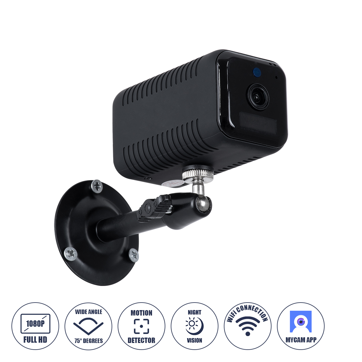 GloboStar® 86019 Επαναφορτιζόμενη Επιτραπέζια/Τοίχου IP Camera 1080P WiFi 75° Μοιρών - 6200mAh - Νυχτερινή Όραση με LED IR - Διπλή Κατέυθυνση Ομιλίας - Ανιχνευτή Κίνησης - Νυχτερινή Λήψη - Θέση SD Κάρτας Max 128GB - 25 Μέρες Stand By GloboStar® 86019 Επαναφορτιζόμενη Επιτραπέζια/Τοίχου IP Camera 1080P WiFi 75° Μοιρών - 6200mAh - Νυχτερινή Όραση με LED IR - Διπλή Κατέυθυνση Ομιλίας - Ανιχνευτή Κίνησης - Νυχτερινή Λήψη - Θέση SD Κάρτας Max 128GB - 25 Μέρες Stand By