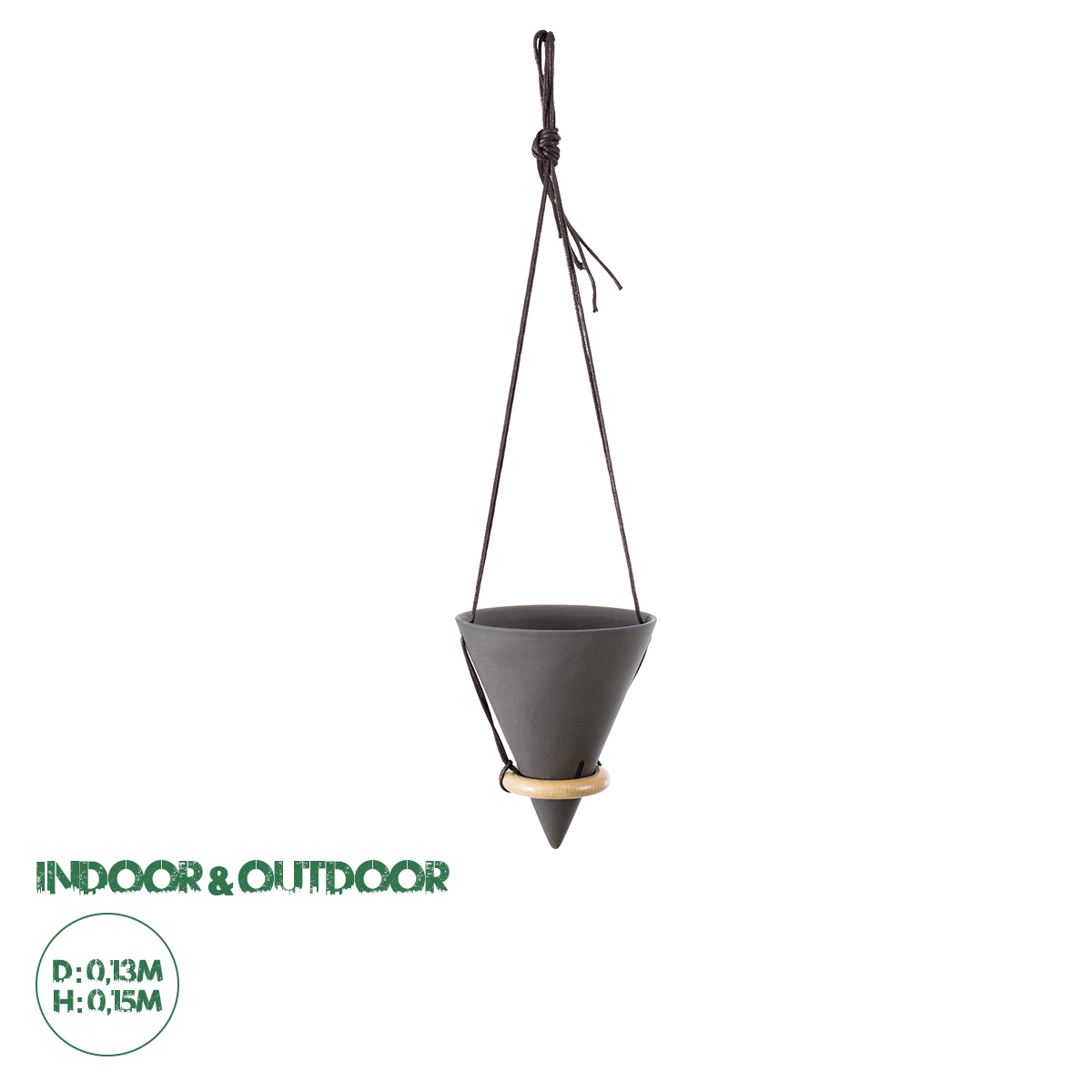 GloboStar® Artificial Garden AIGINA 20466 Κρεμαστό Πήλινο Κεραμικό Κασπώ Γλάστρα - Flower Pot Μαύρο Φ13cm x Υ15cm GloboStar® Artificial Garden AIGINA 20466 Κρεμαστό Πήλινο Κεραμικό Κασπώ Γλάστρα - Flower Pot Μαύρο Φ13cm x Υ15cm