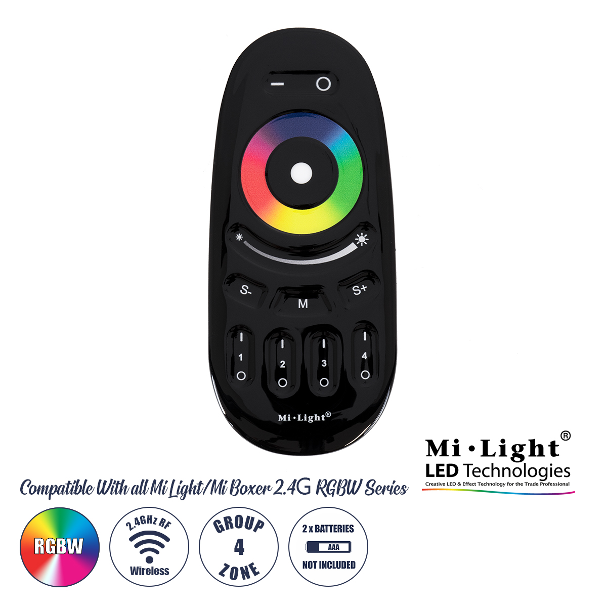 GloboStar® 71410 FUT096-B Mi-Light Ασύρματο Χειριστήριο Αφής RF 2.4Ghz 4 Group για όλα τα RGBW Mi-BOXER Controller DC 3V 2 x AAA - IP20 Μαύρο Μ12 x Π5.4 x Υ2cm - 5 Years Warranty GloboStar® 71410 FUT096-B Mi-Light Ασύρματο Χειριστήριο Αφής RF 2.4Ghz 4 Group για όλα τα RGBW Mi-BOXER Controller DC 3V 2 x AAA - IP20 Μαύρο Μ12 x Π5.4 x Υ2cm - 5 Years Warranty
